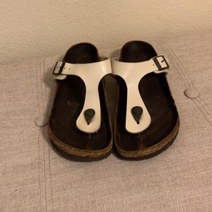 Birkenstock flip flops sandals size 38 pearl color